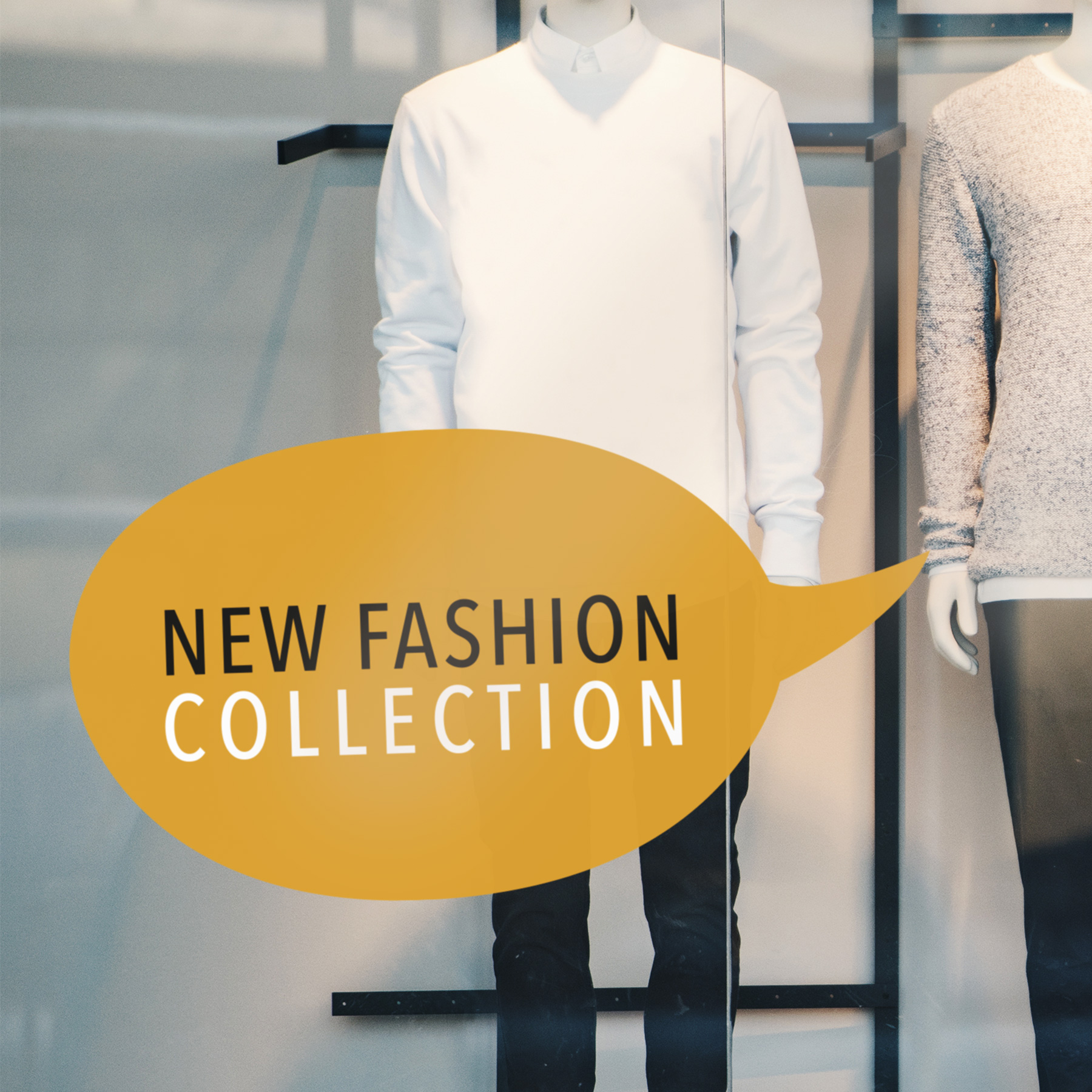 Raamstickers Fashion Store