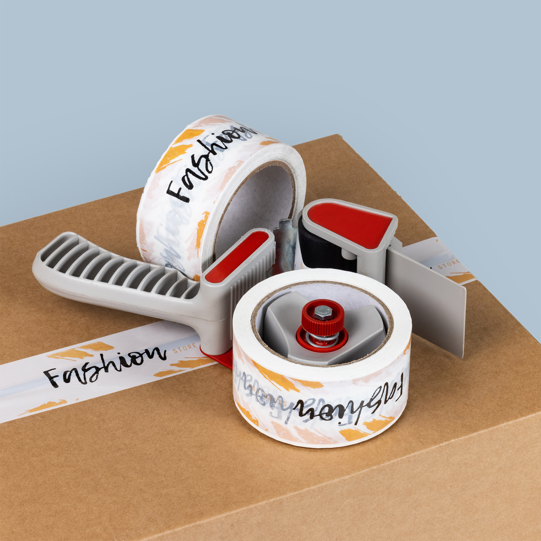 Bedrukte-tape-hotmelt-wit-medium