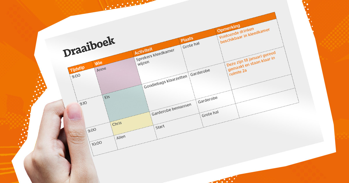 Maak In 11 stappen een donders mooi draaiboek  Drukwerkdeal.nl