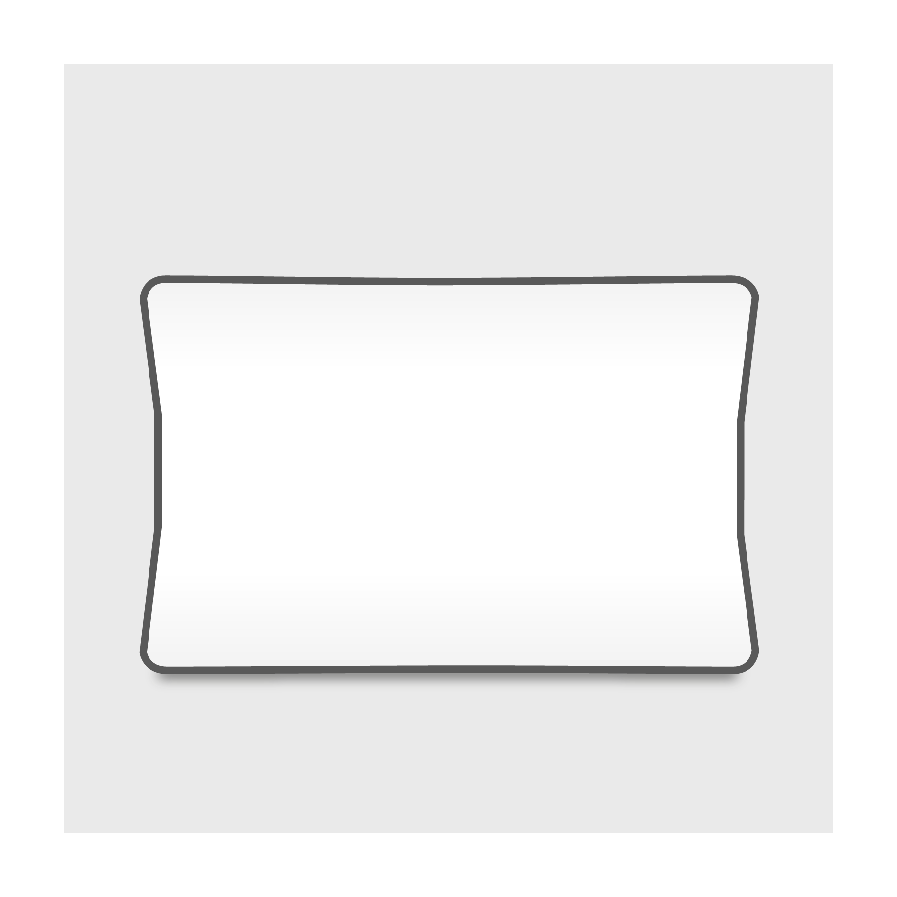 Beurswand met rits verticaal gebogen  (400 x 230 cm)