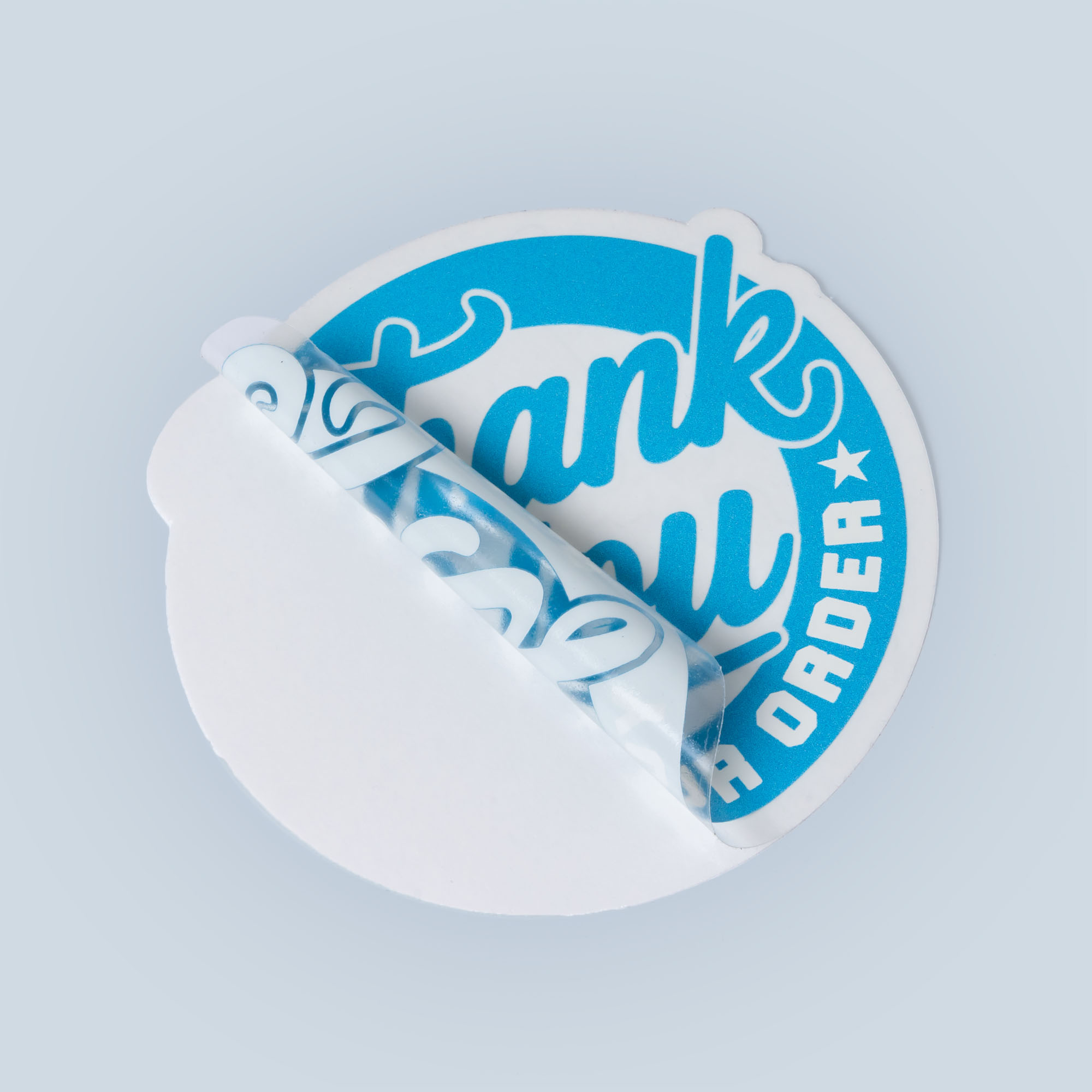 ContourKleinFormaatSticker Transparant ThankYou