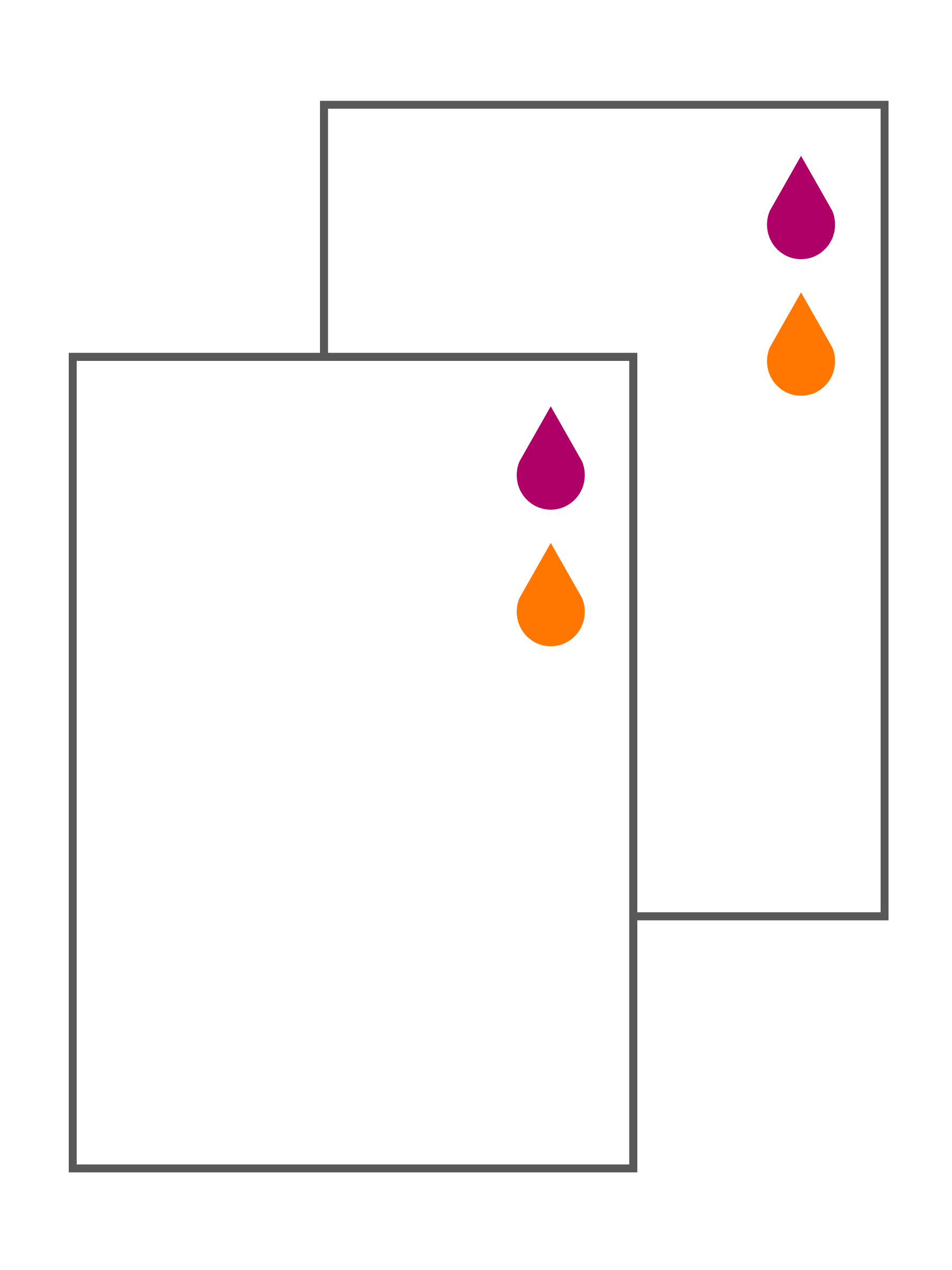 2 PMS-kleuren - Dubbelzijdig