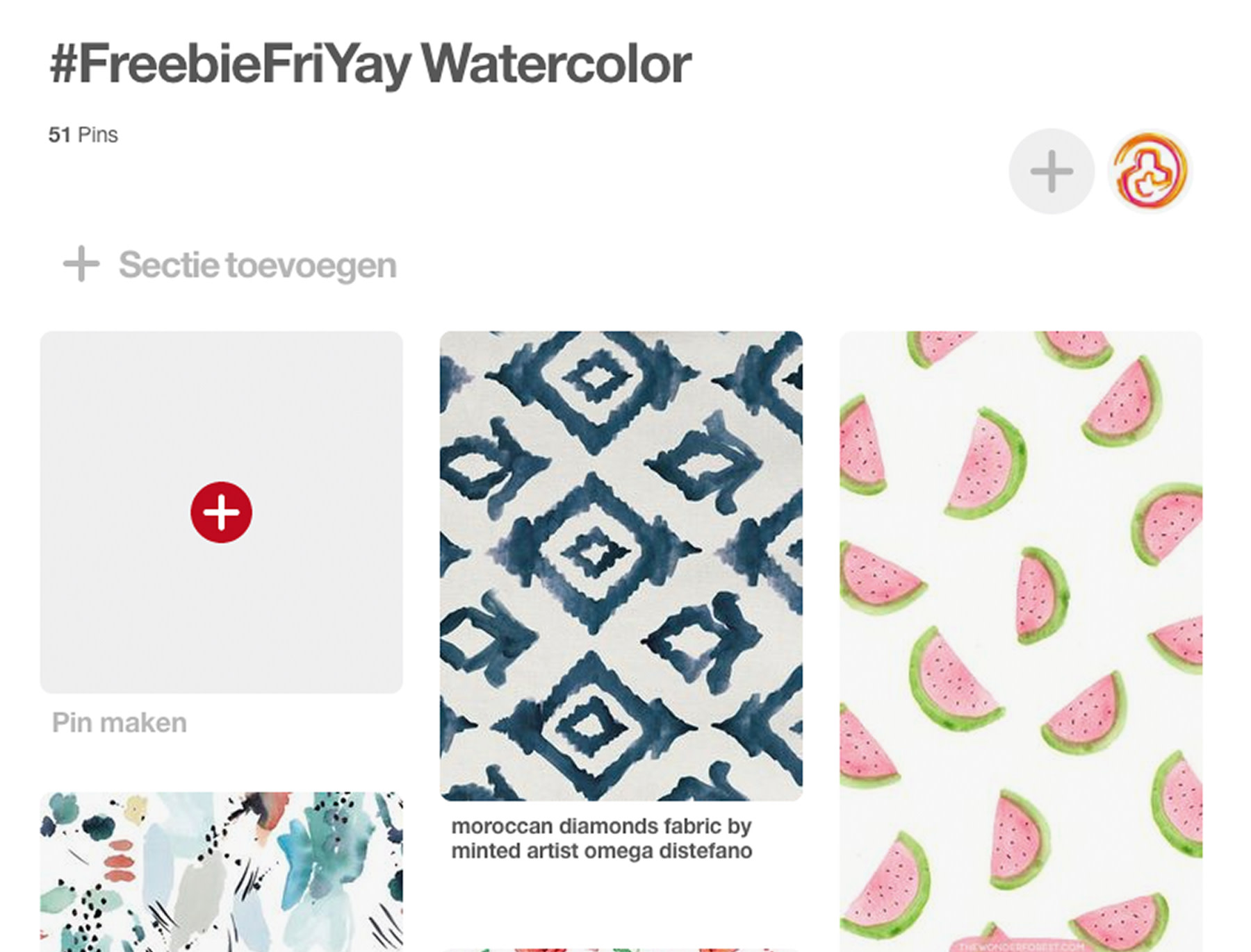 FreebieFriyay #6 - Watercolor art op Pinterest