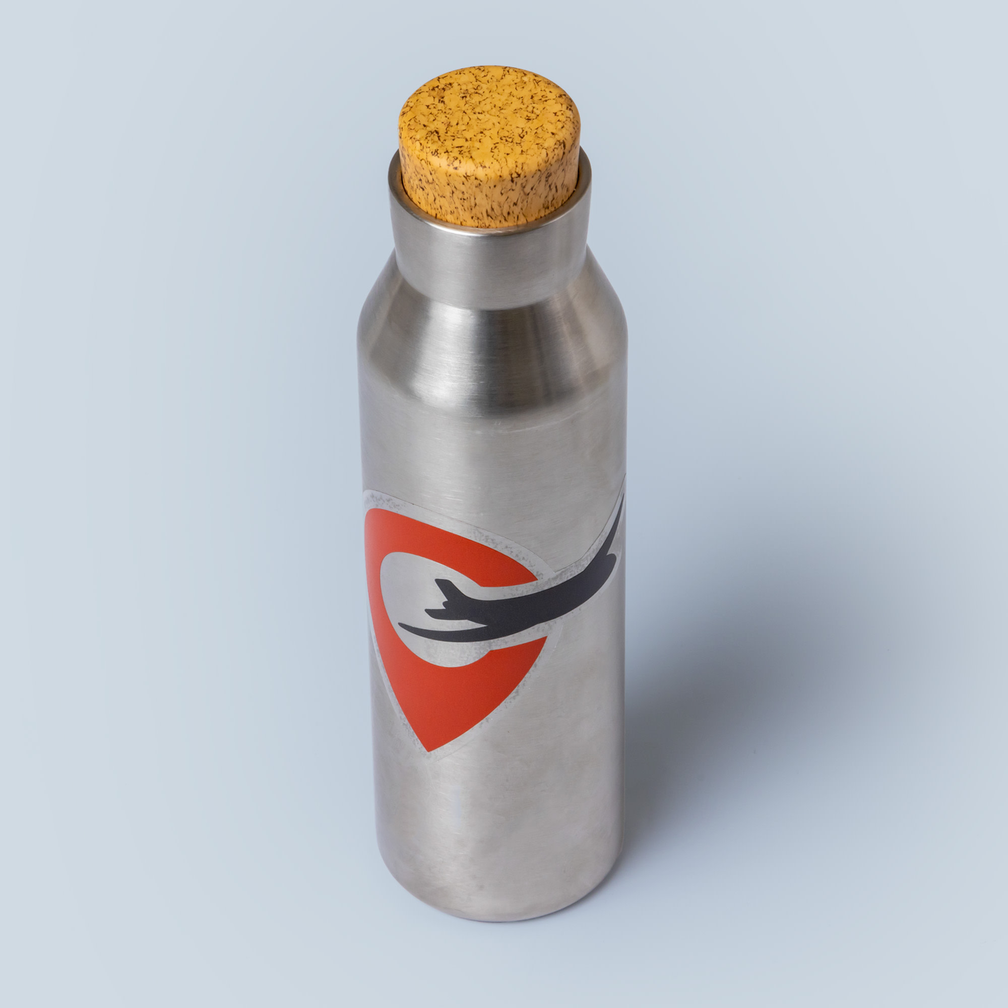 ContourKleinFormaatSticker Transparant Fles-Traveler