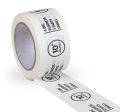 Bedrukte tape wit papier icon
