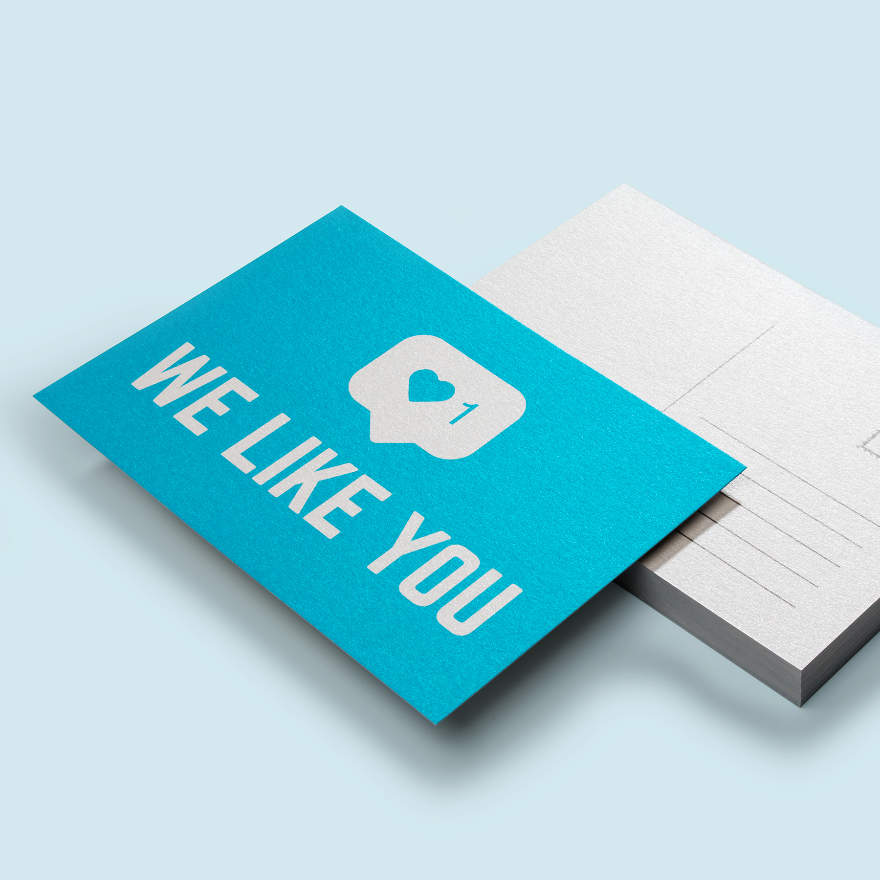 Ansichtkaarten Metallic-grey