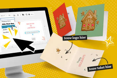 Ontwerp online je kerstkaarten en nieuwjaarkaarten met 60 gratis templates.