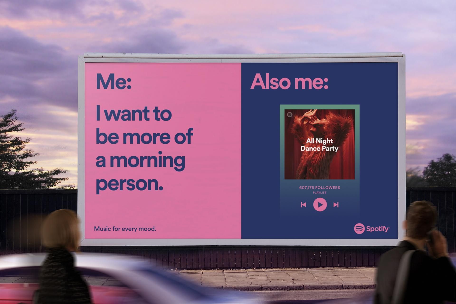 Creatieve buitenreclame van Spotify