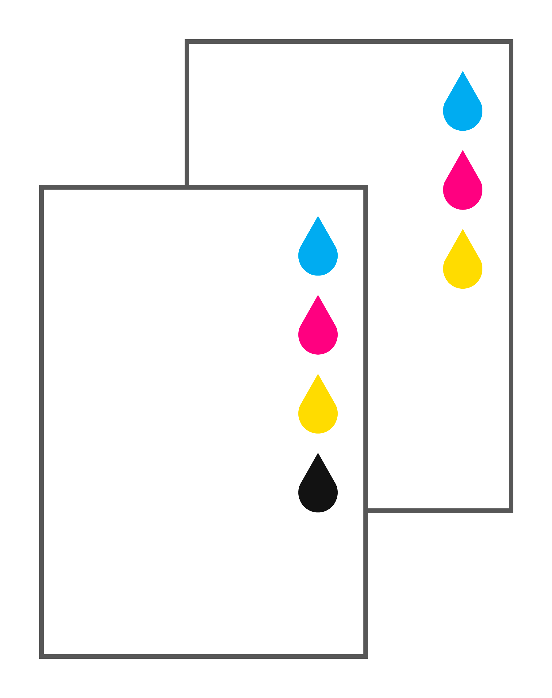 4/3  (full color / CMY tegendruk)