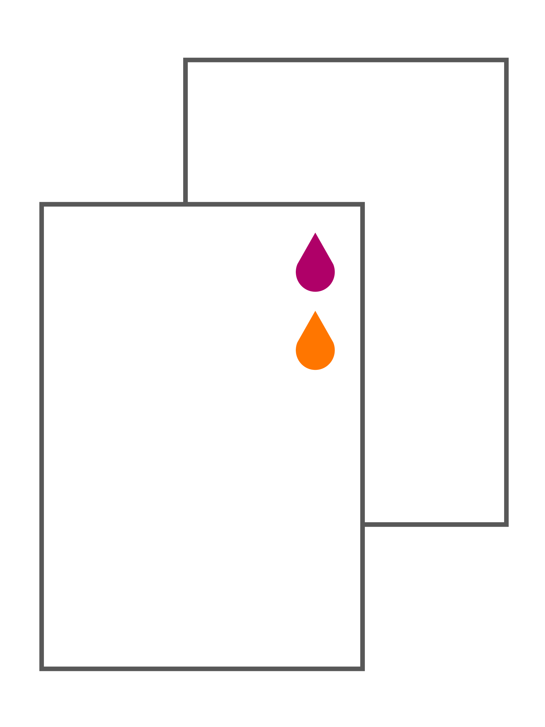 2 PMS-kleuren - Enkelzijdig