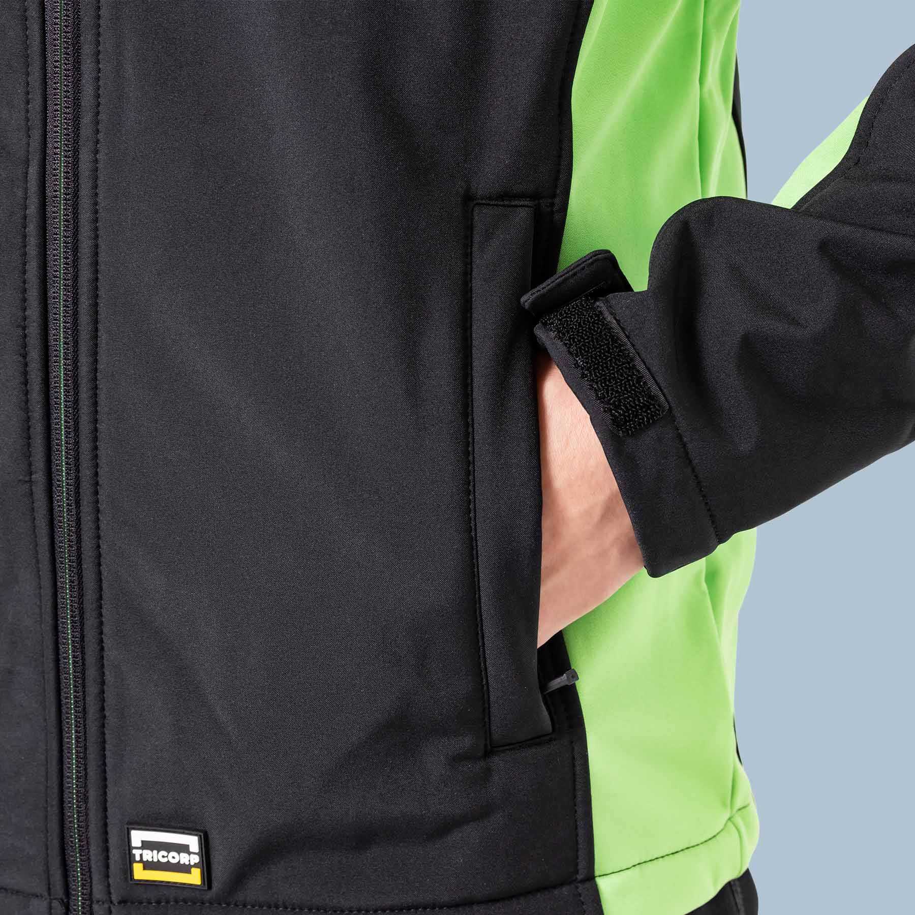 Gallery-werkjas Softshell bicolor-Hand zak