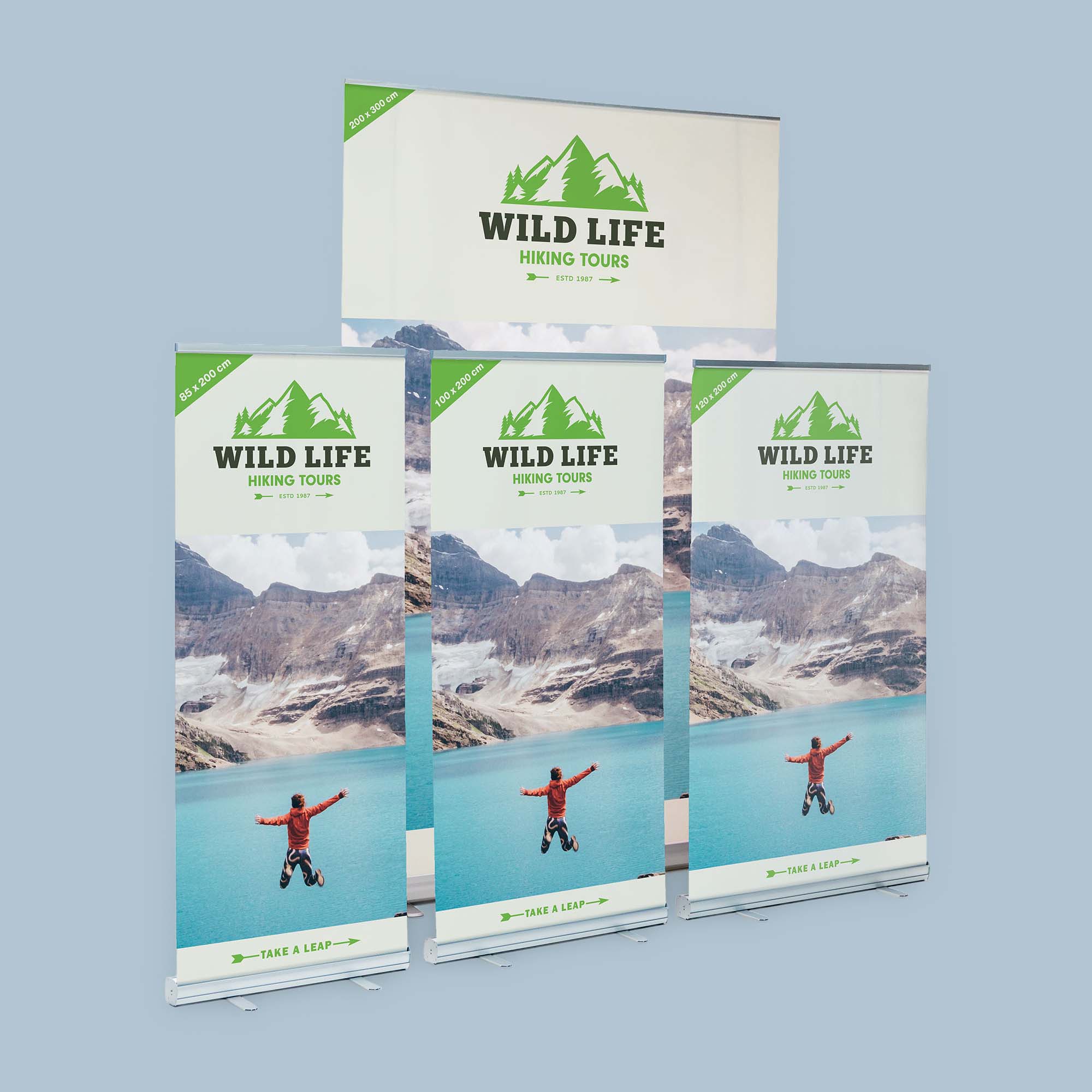 roll up banner wild life