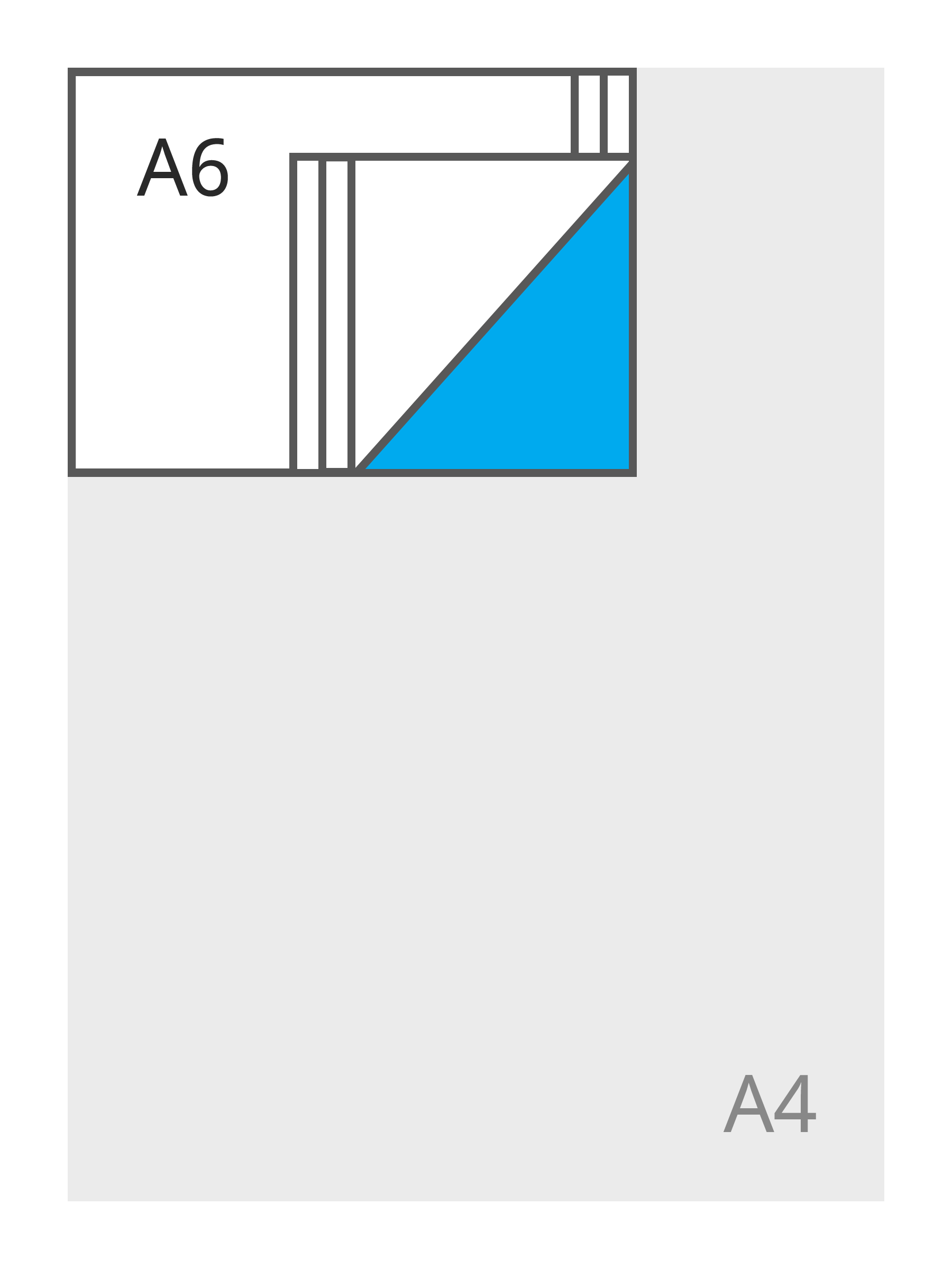 A6 liggend (148 x 105 mm)