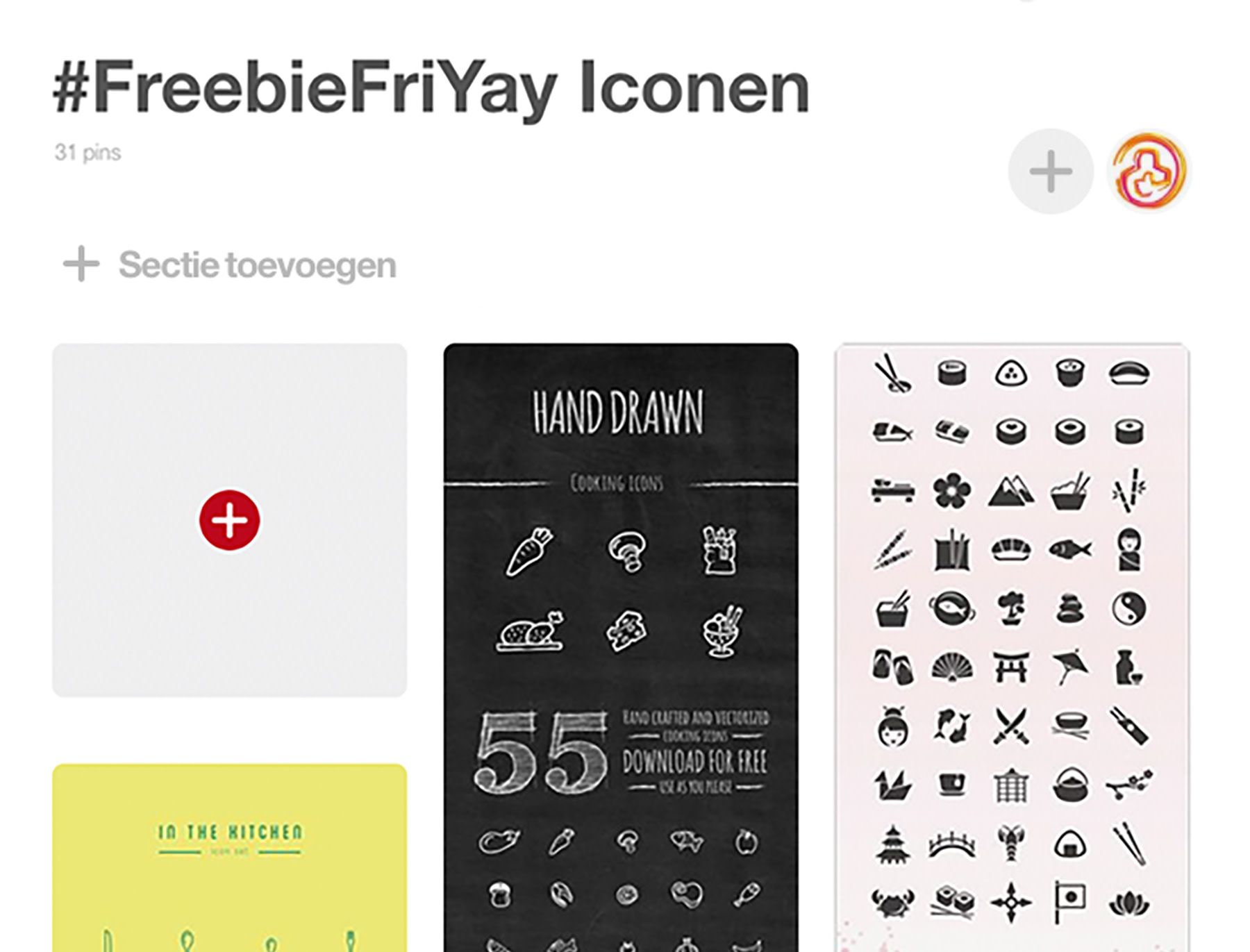 FreebieFriyay #7 - Iconen op Pinterest