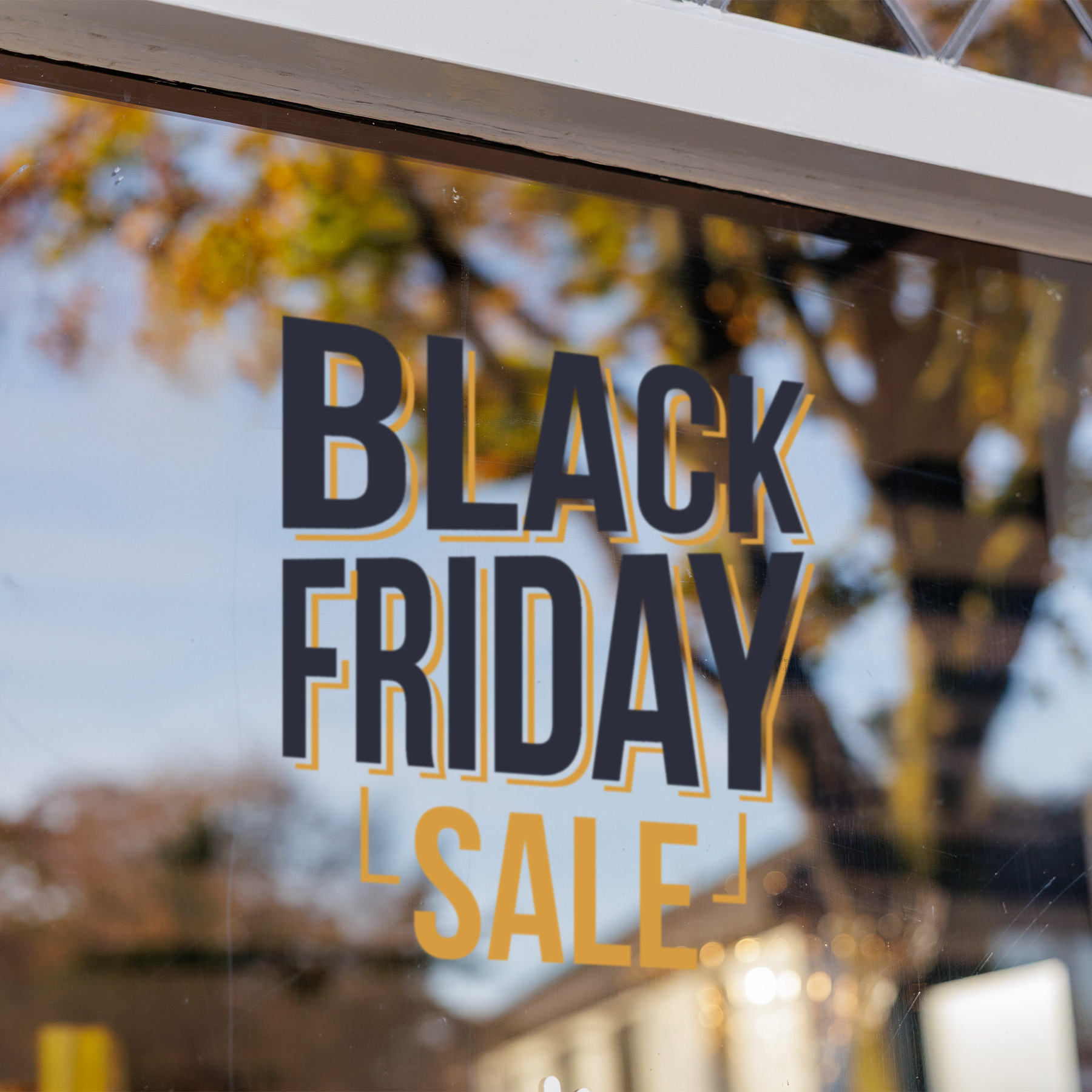 black-friday raamstickers