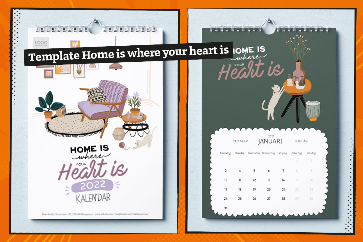 kalender-Template-Home-is-where-your-heart-is