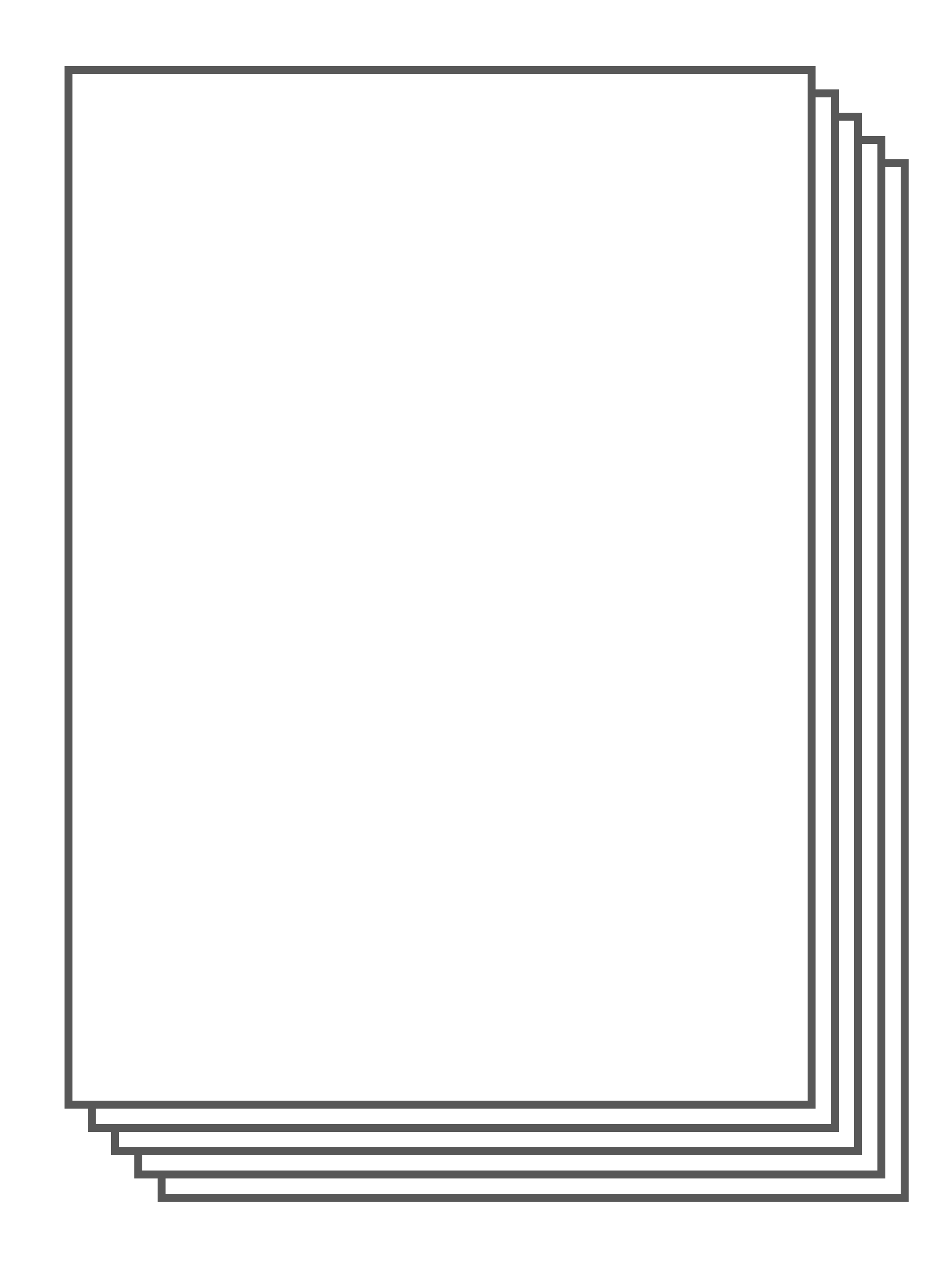 Gelijmd tot blokken van 50 sets