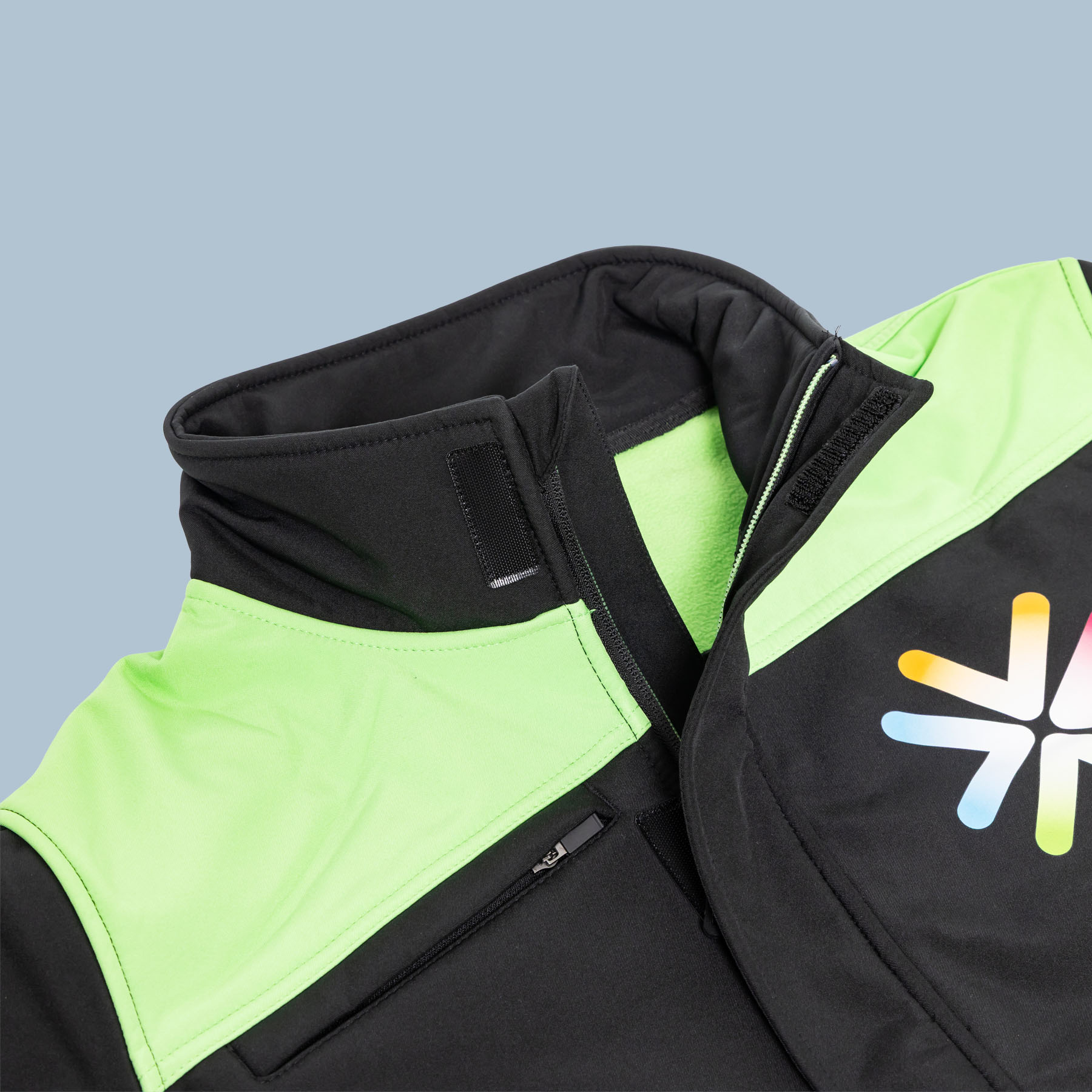 Gallery-werkjas Softshell bicolor Naden-Kraag