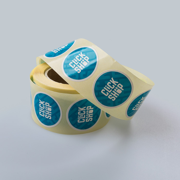 Munststickers drukken met logo | Drukwerkdeal.nl