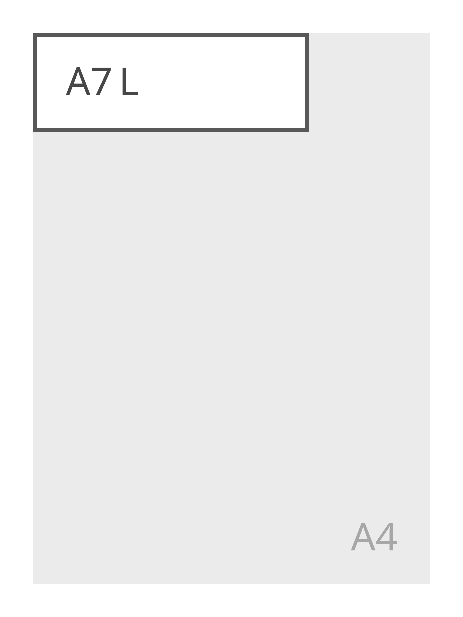 A7 large (148 x 50 mm)