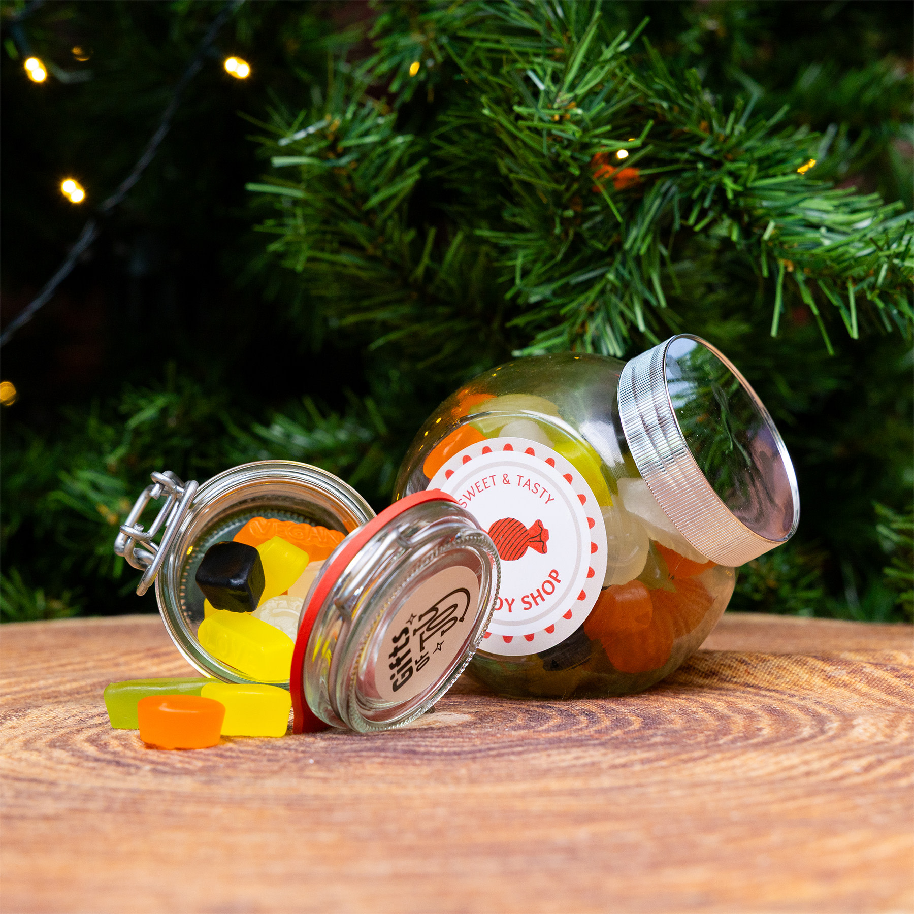 kerstproduct snoeppot