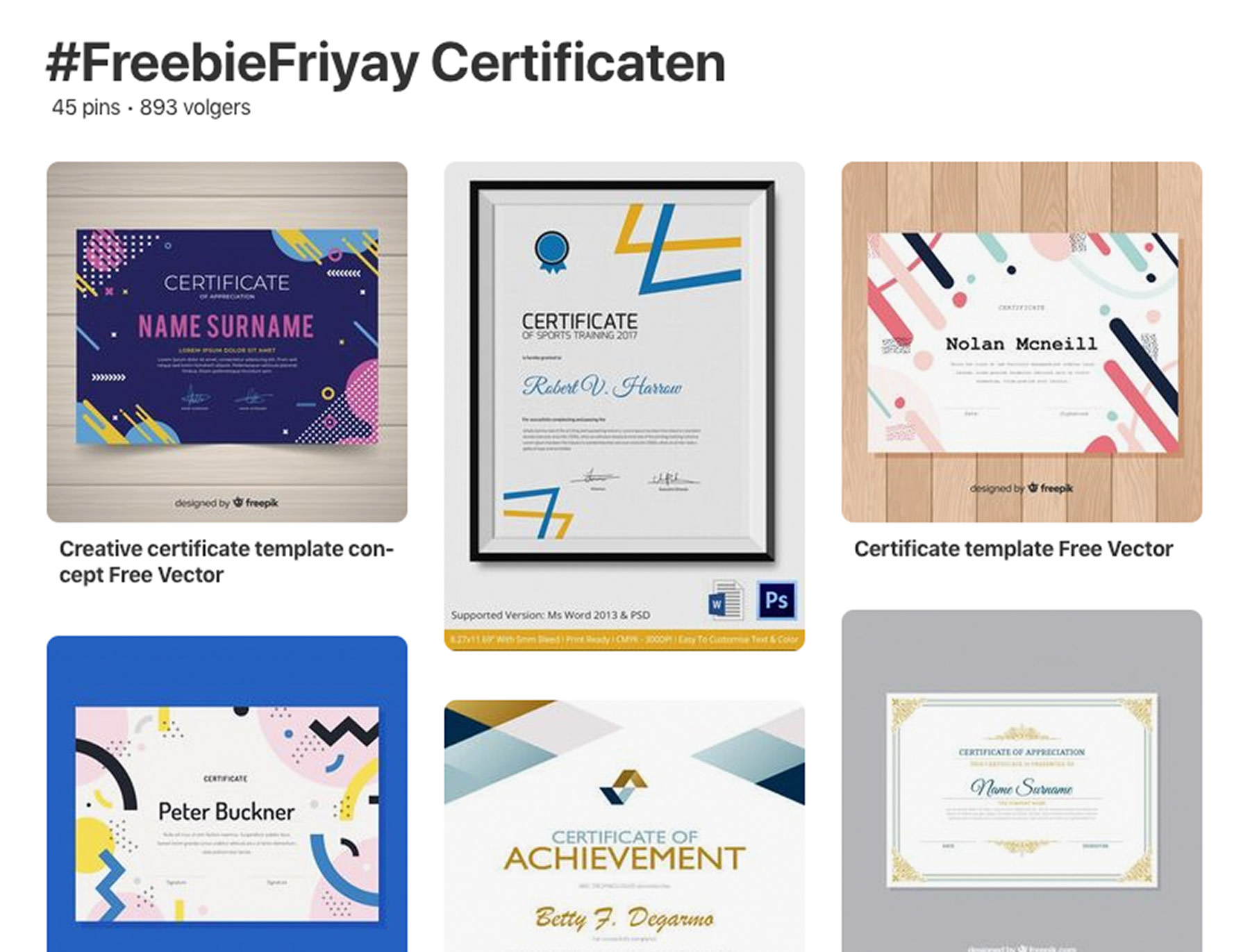 freebiefriyay-week-71 pinterest-certificaten