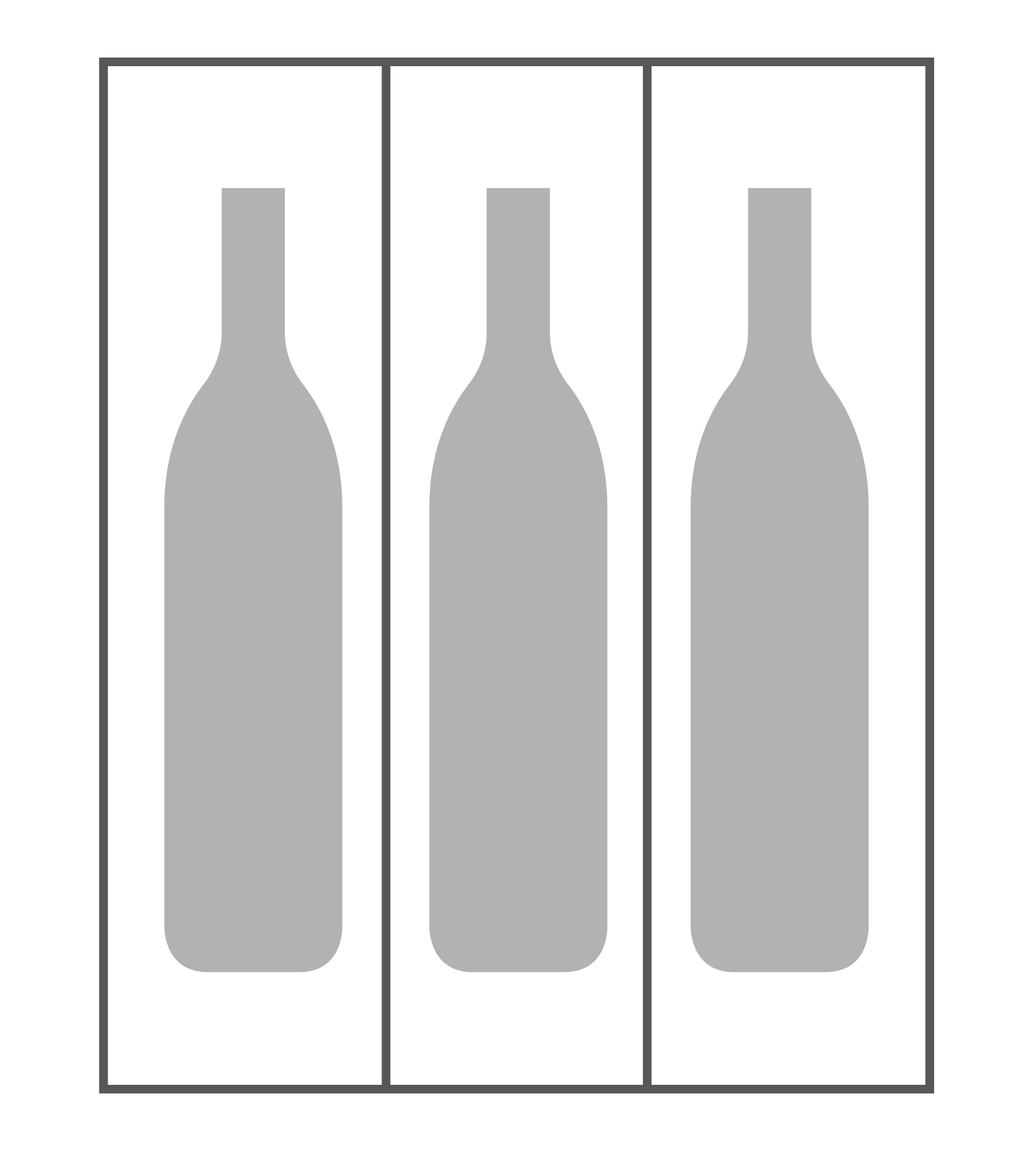 Wijnkist voor 3 flessen