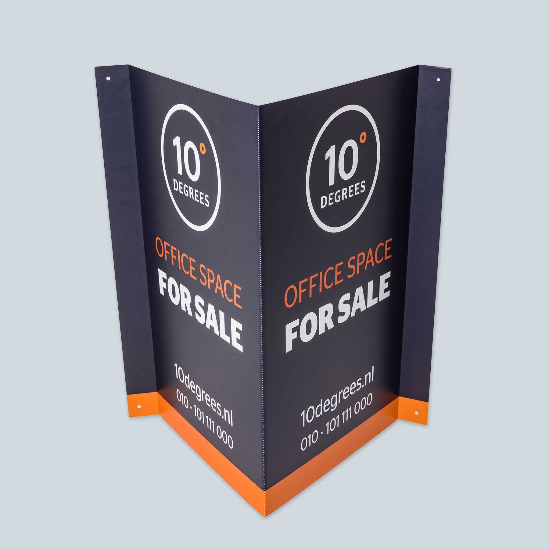 Makelaarsbord 10degrees totaal