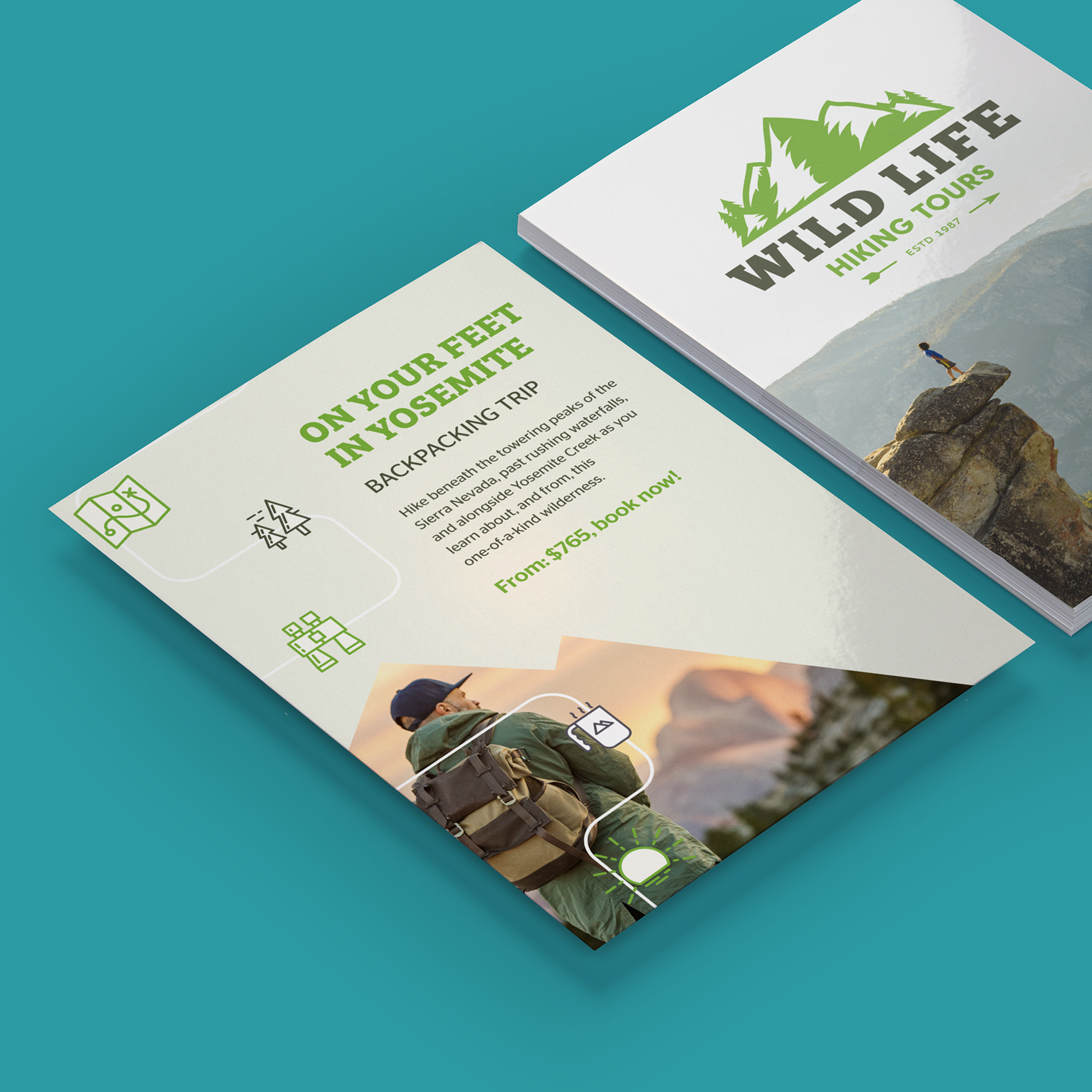 Flyers gesatineerd mc