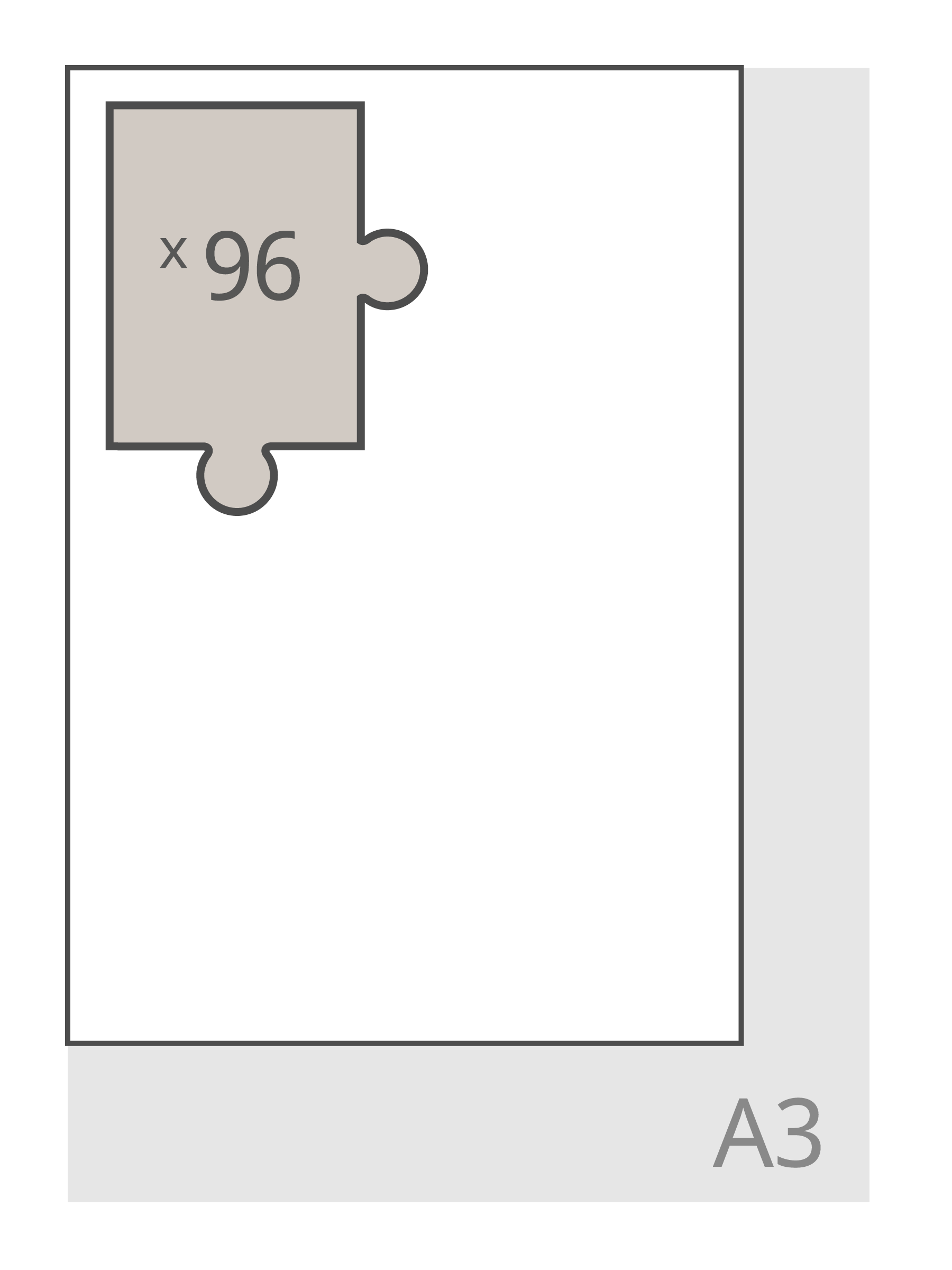 25 x 36 cm Hardboard (96 stukjes)