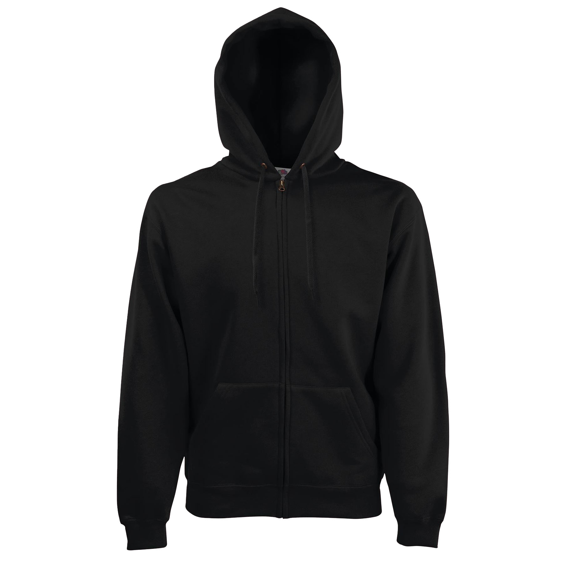 Basic hoodie met rits