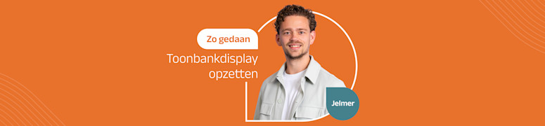 secondary zo-gedaan toonbankdisplays