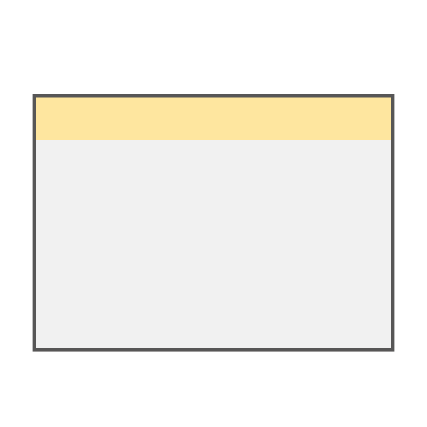 Liggend formaat, plakrand boven