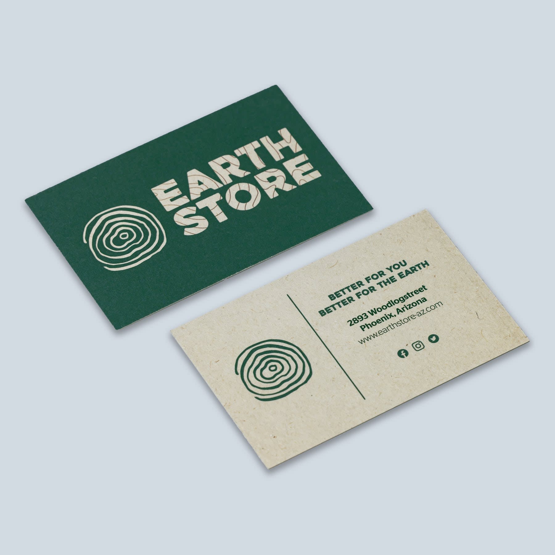 Visitekaartjes Earth Store