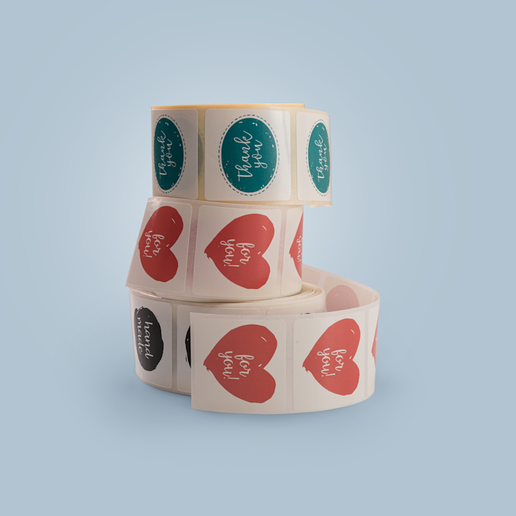 Stickers op rol bedrukken & bestellen | Drukwerkdeal.nl