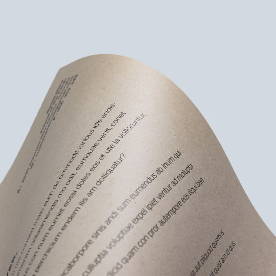 Briefpapier fold close-up