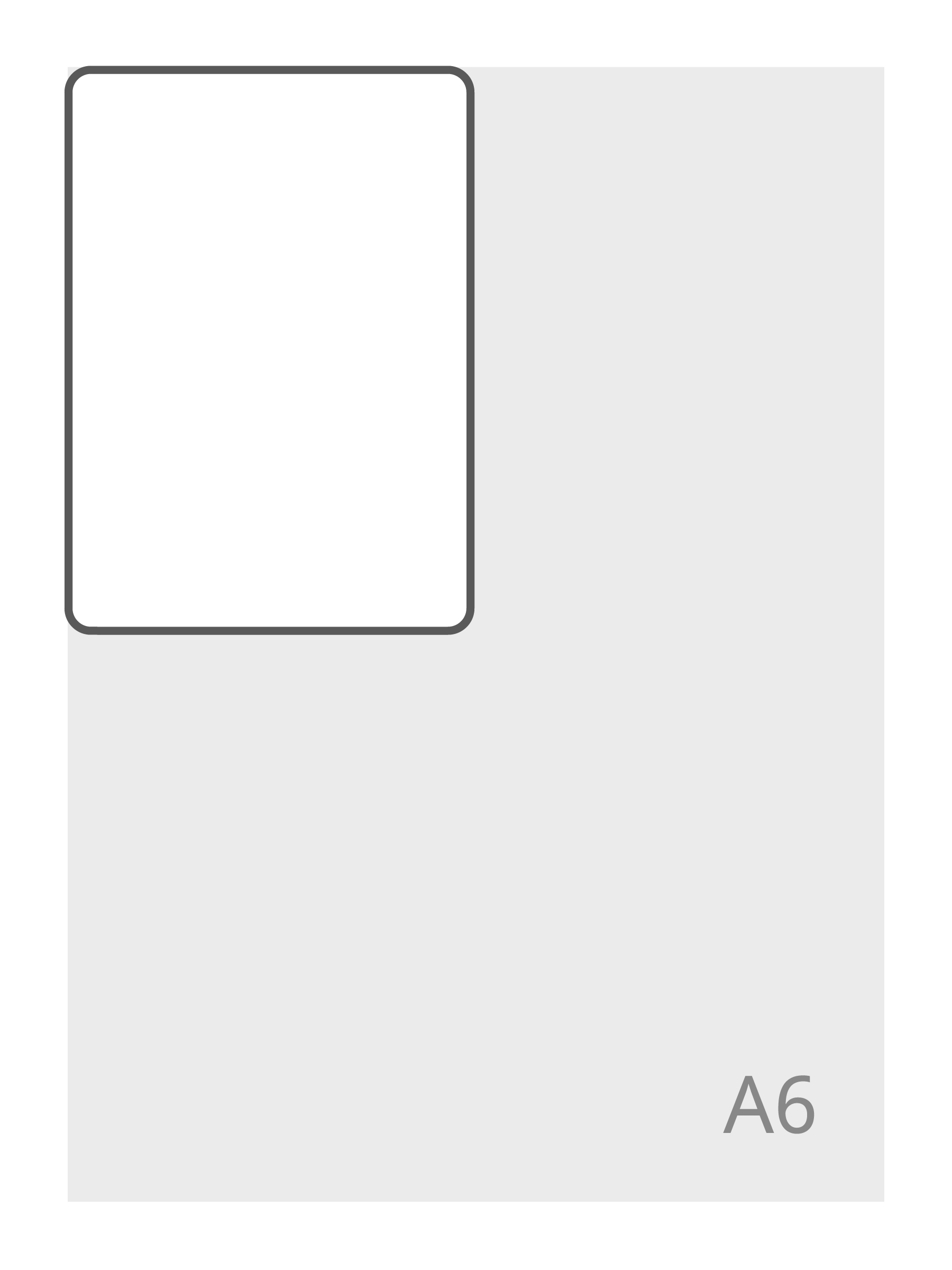 Rechthoekig A8 (52x74 mm)