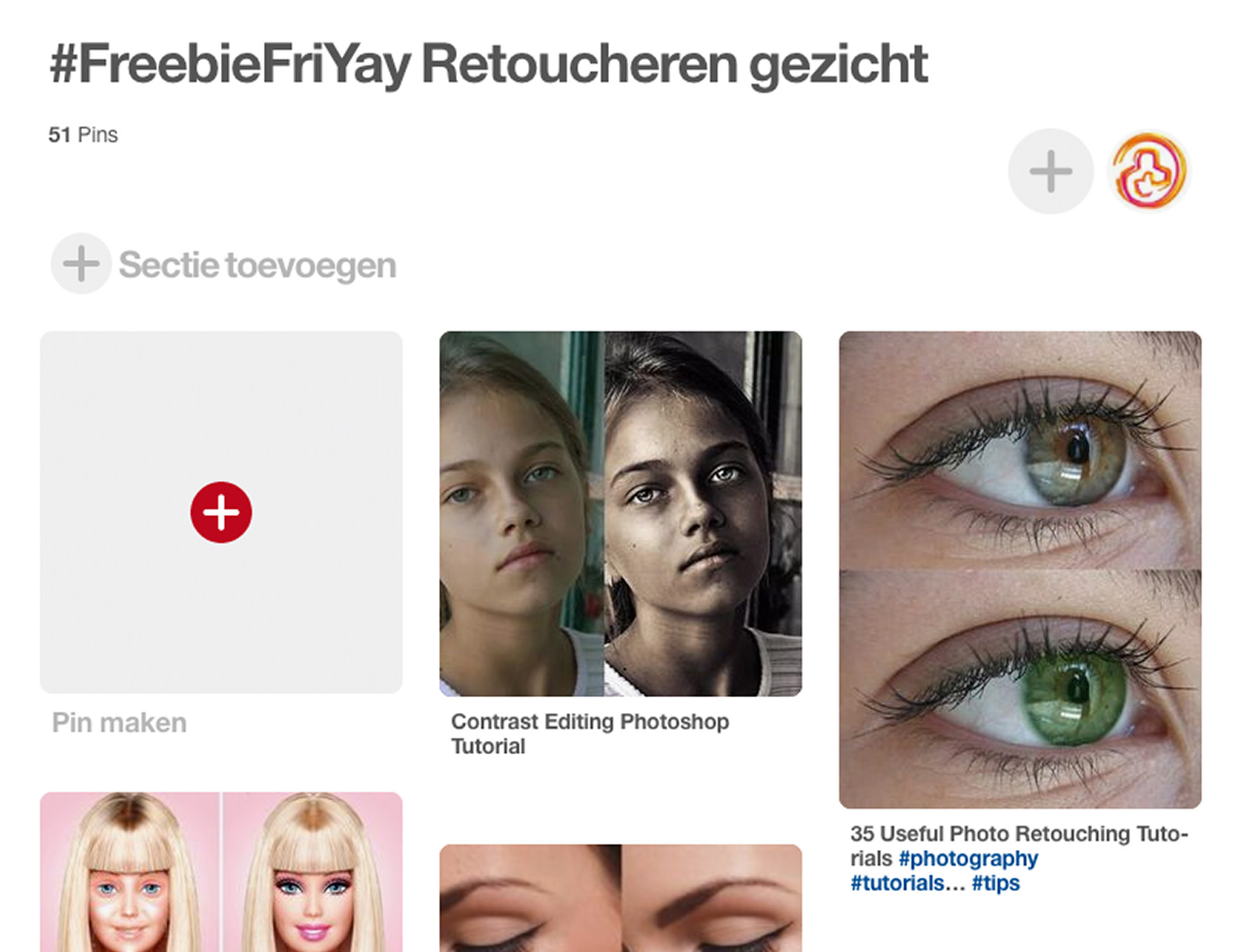 FreebieFriyay #4 - Retoucheren op Pinterest