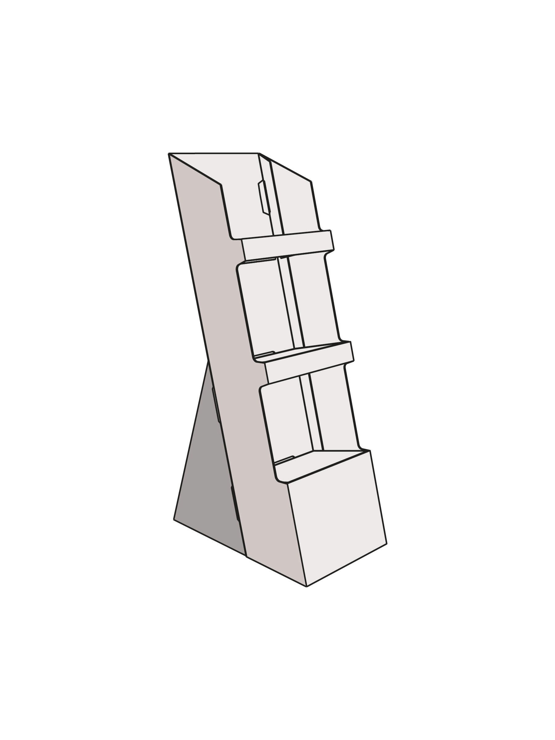 Productdisplay 3 schappen