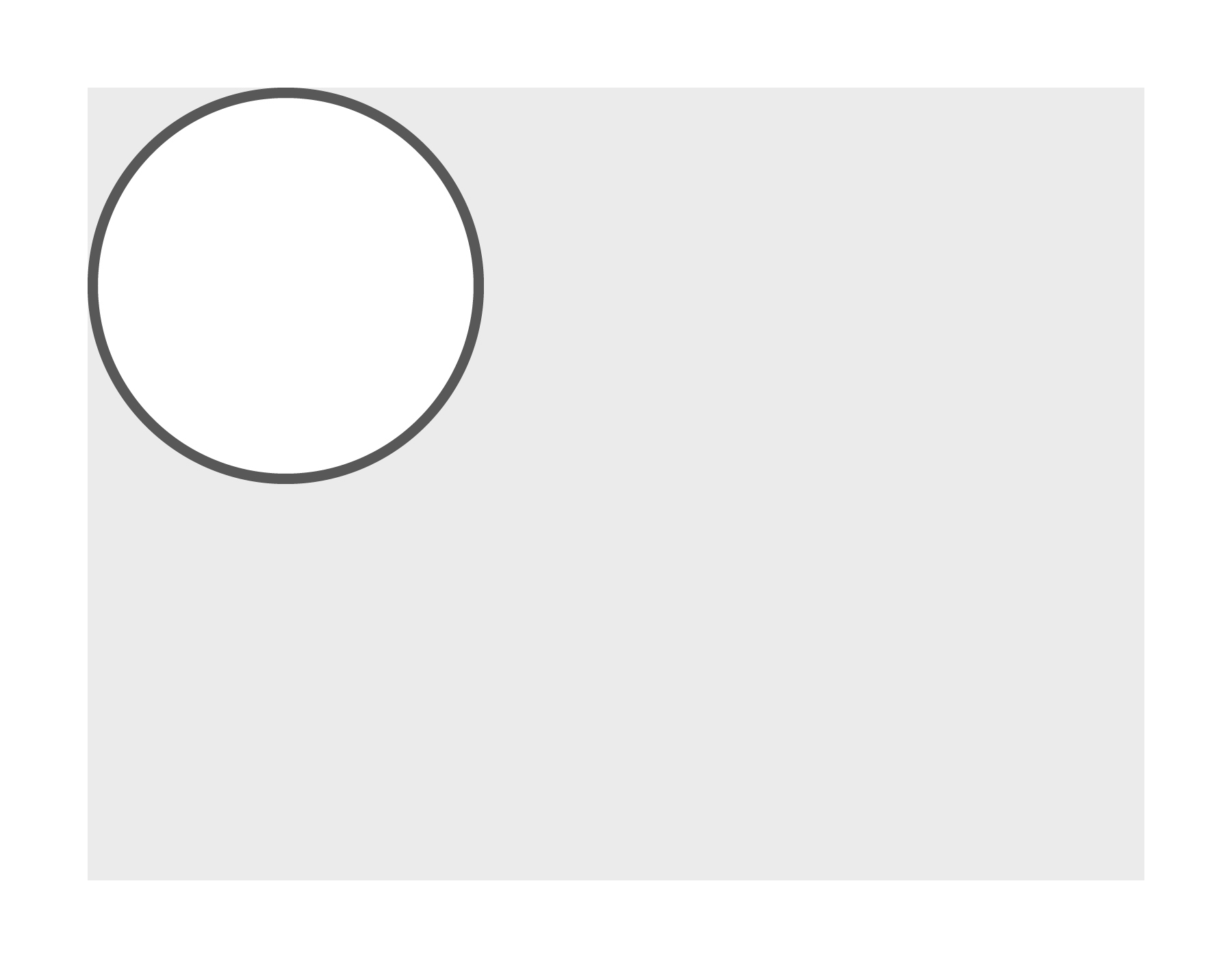 Naambordje rond 15 cm