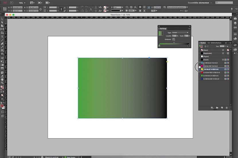 InDesign: gradient in 5 stappen | Drukwerkdeal