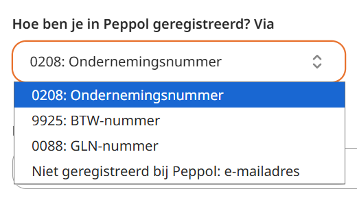 Peppol registratie