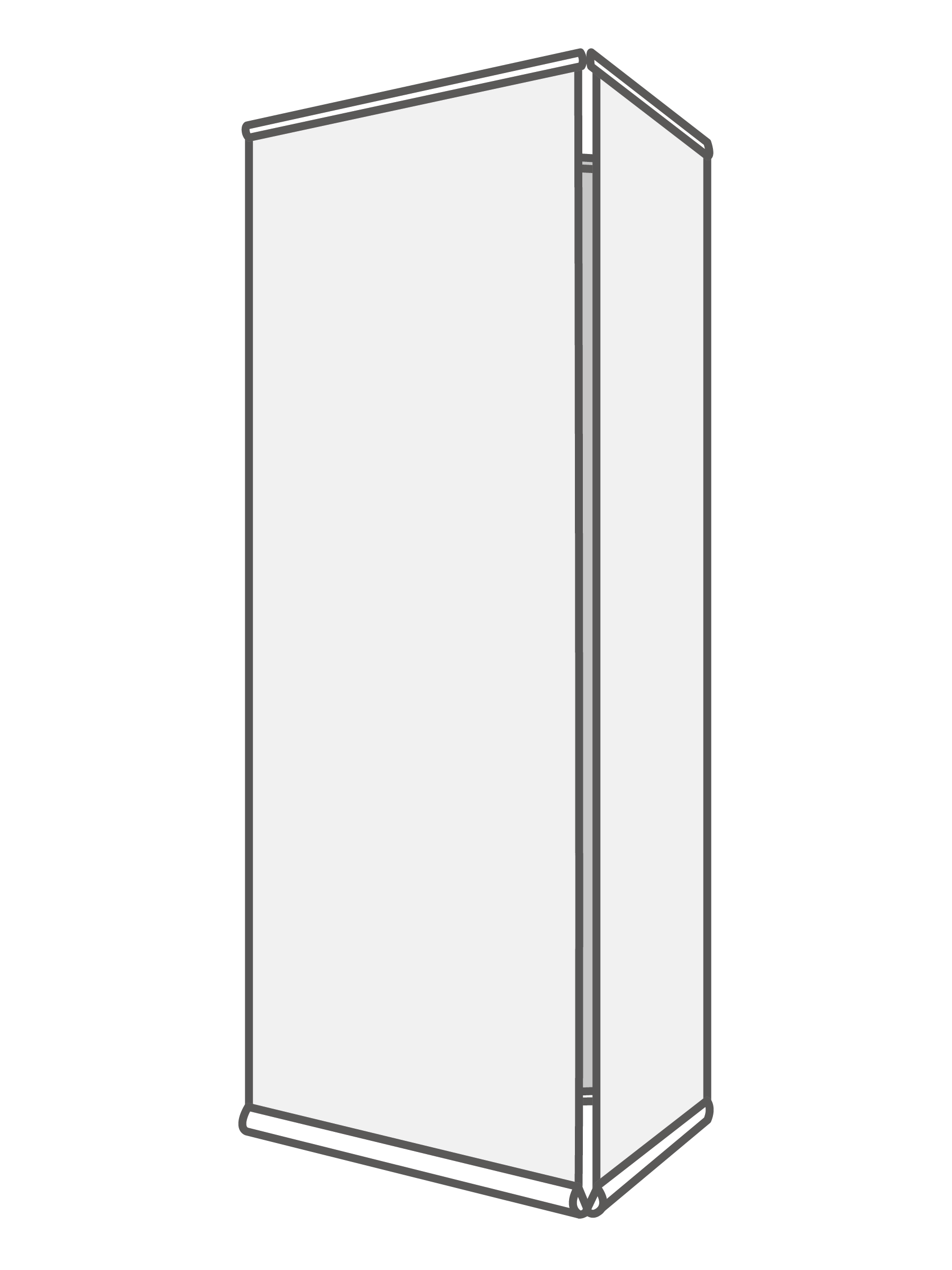 L-banner (triple) (90 x 200 cm)