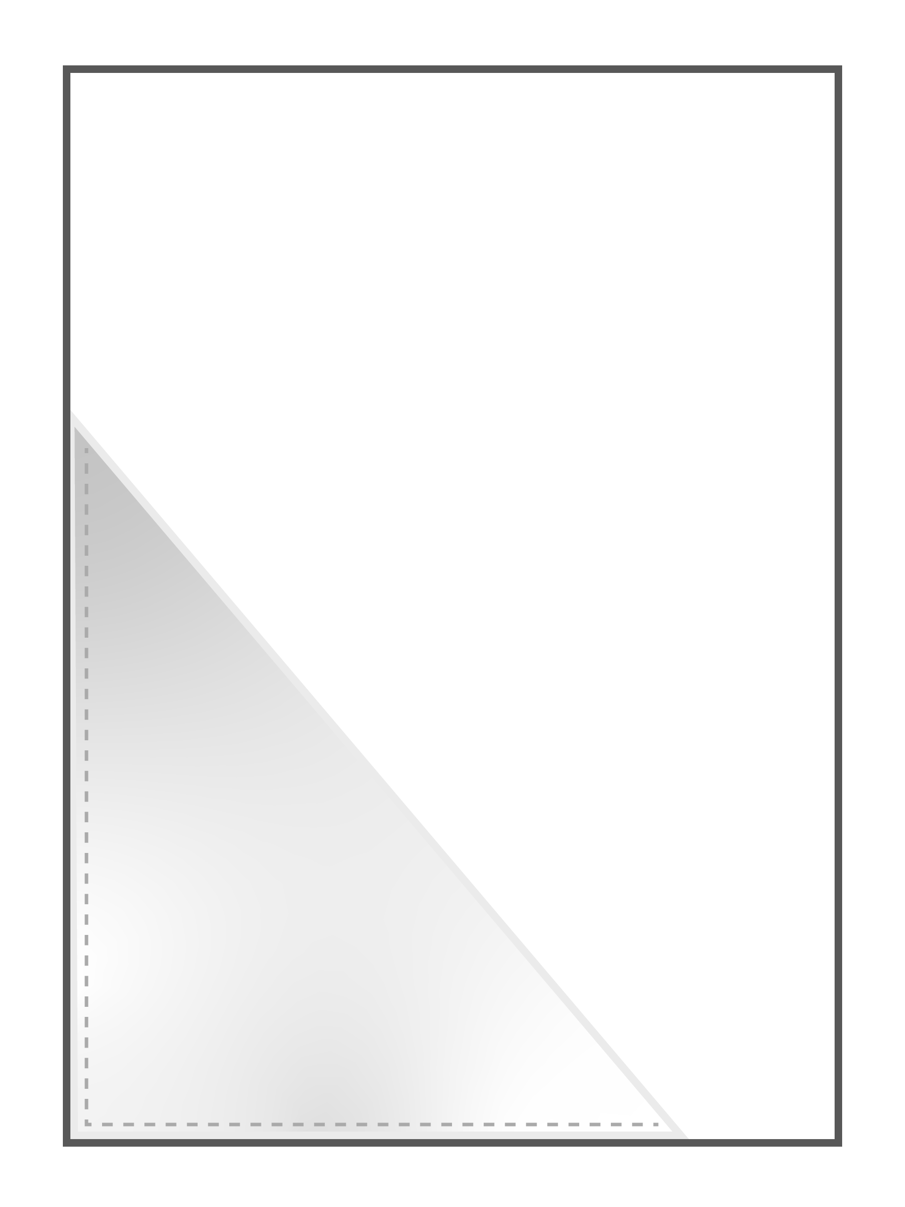 Met driehoekig insteekhoesje