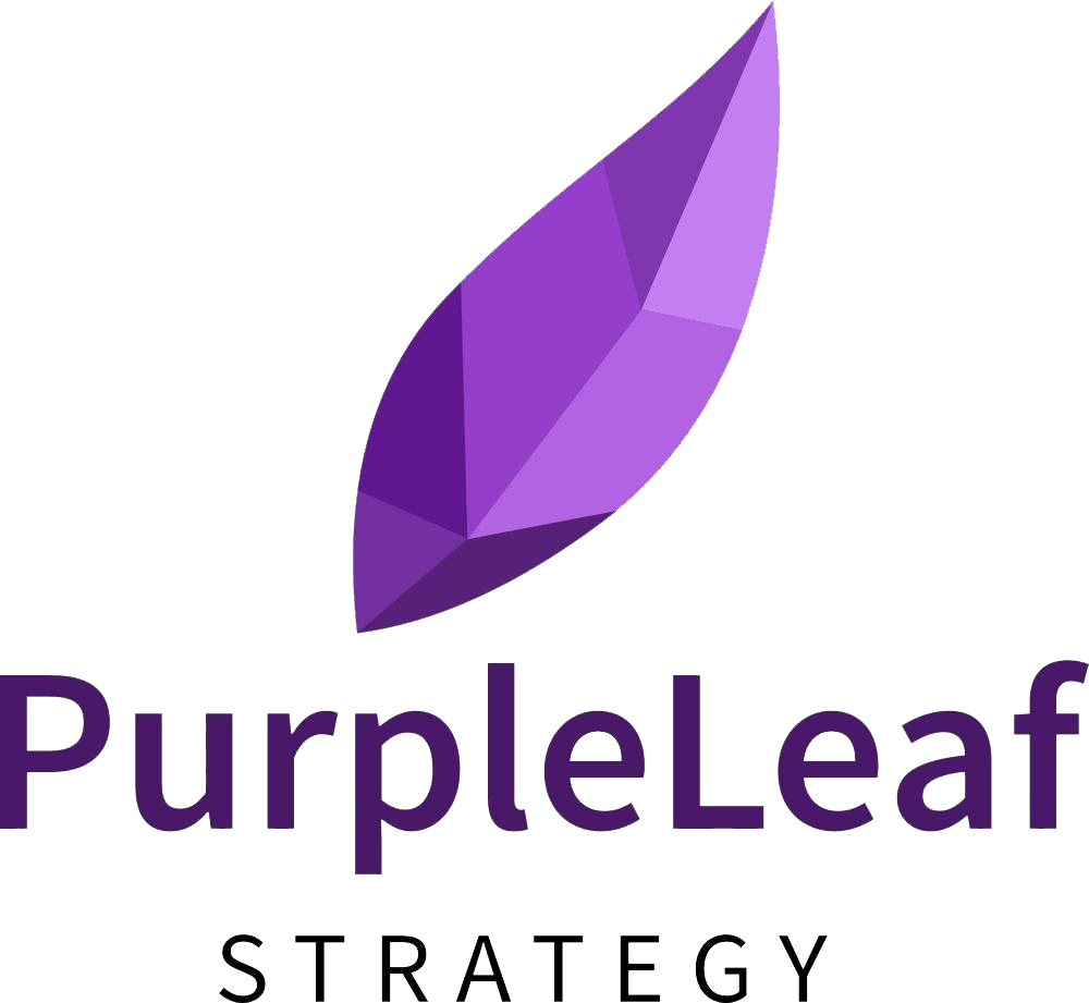Purple leaf logo