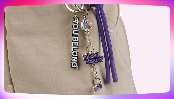 Planet Fitness Pride charm