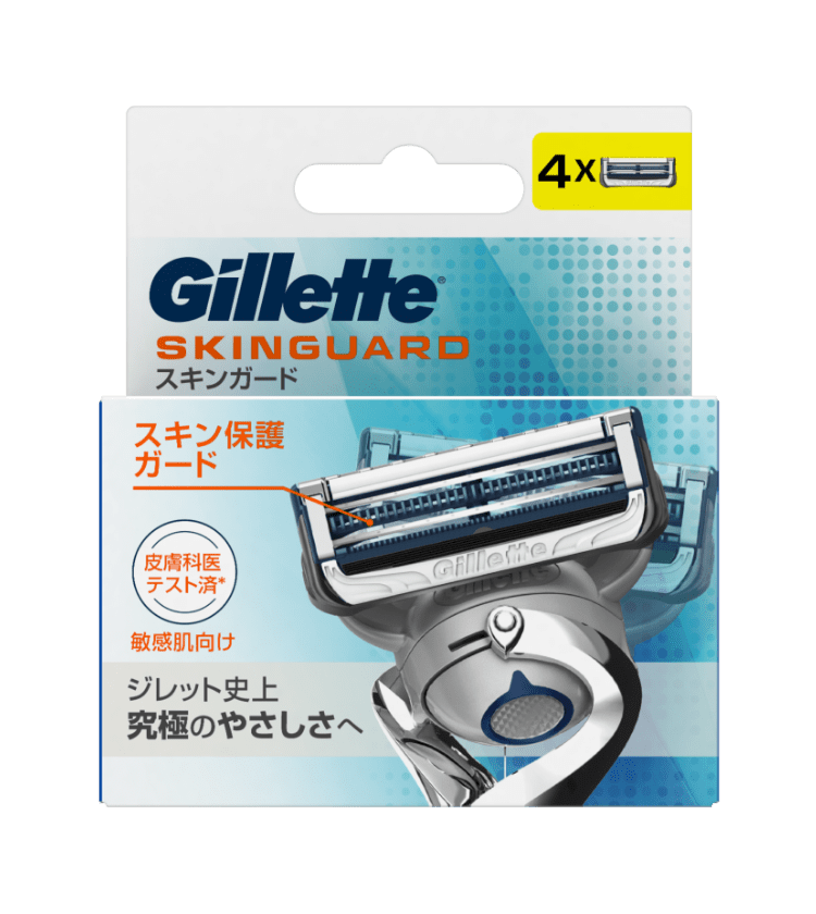 Gillette SkinGuard 電動剃刀 6個入 Gillette 吉列| SkinGuard 紳適系列手動剃鬚刀1刀架+ 2刀頭
