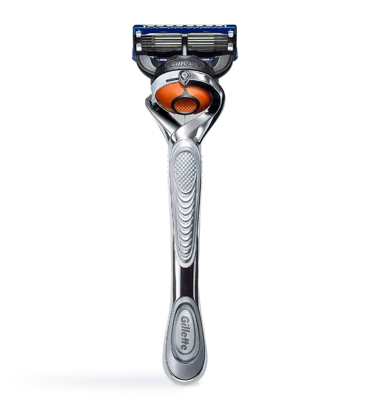 Gillette Fusion Proglide Silvertouch manual razor with flexball technology