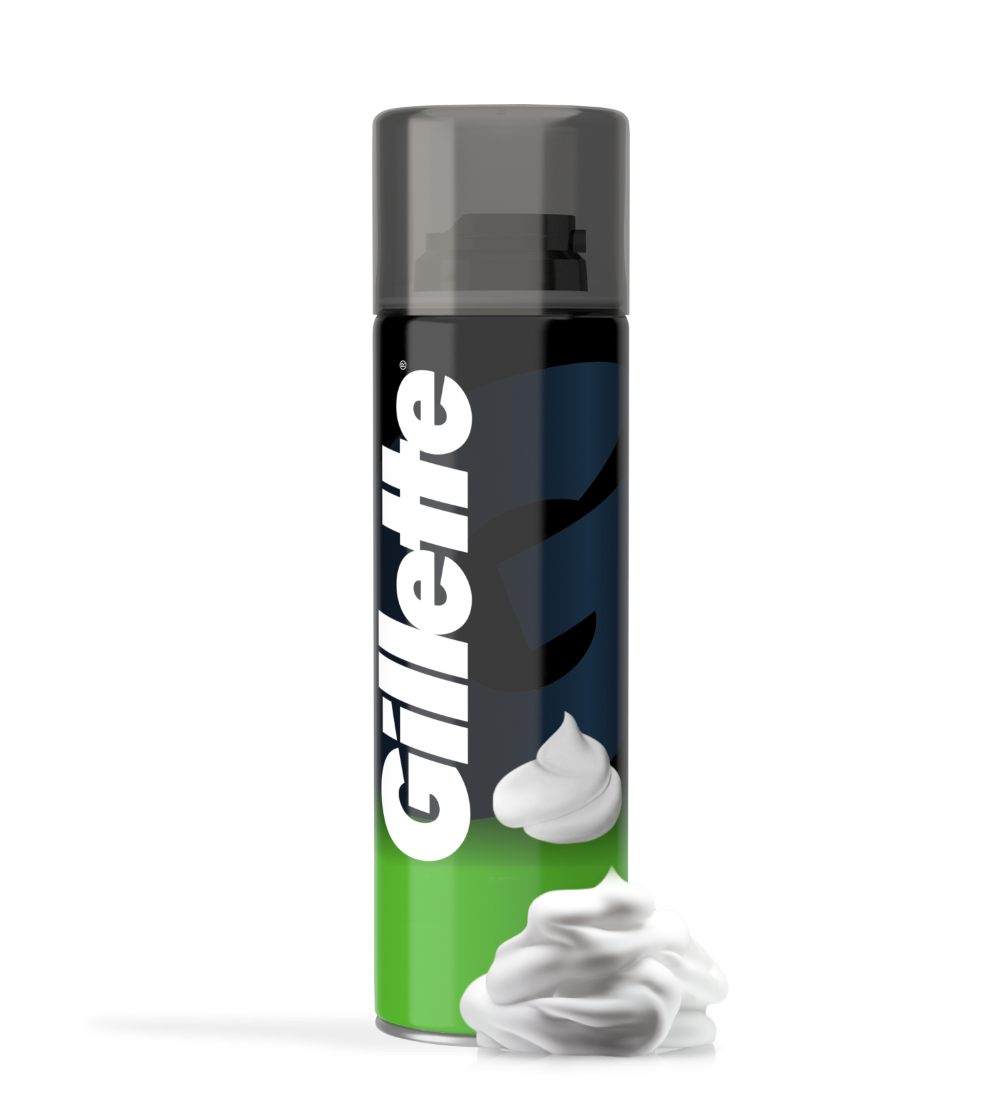 gillette lime shaving foam