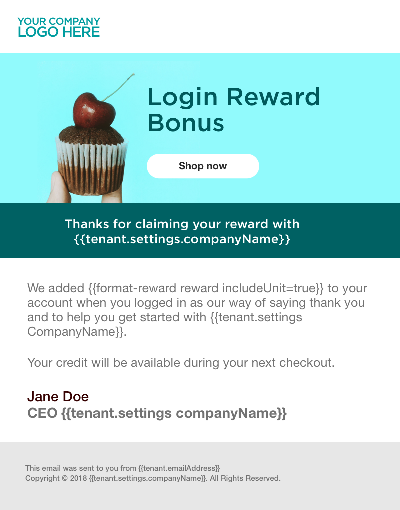 login-reward-program-example-email